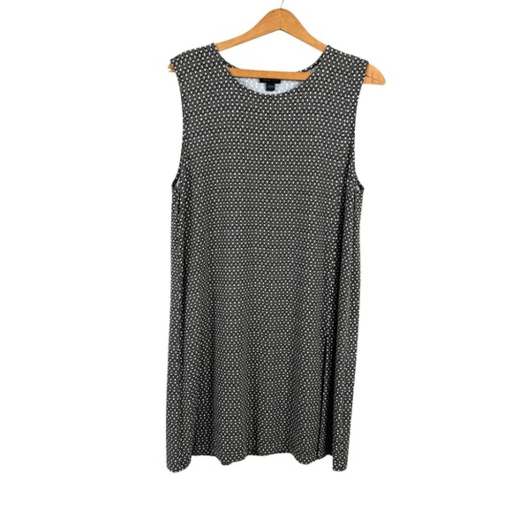 J. Jill Women Tunic Top Size Large Slit Sleeveless Travel Vacation Resort Flowy